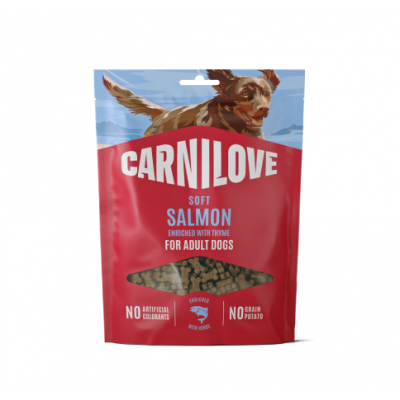Carnilove soft snack small bite minksti skanestai mazu veisliu sunims su lasisa ir ciobreliais