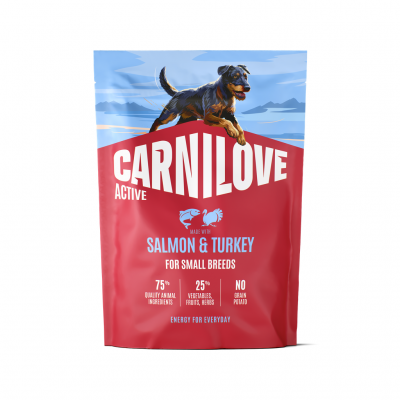 carnilove active salmon turkey small breed
