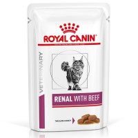 ROYAL CANIN Cat Veterinary Diet RENAL BEEF konservai katėms