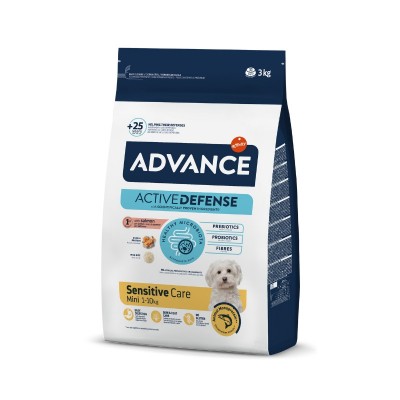 Advance Sensitive Mini sausas maistas mažiems šunims su lašiša ir ryžiais
