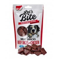 LET'S BITE Dog Beef Dices with Chicken
